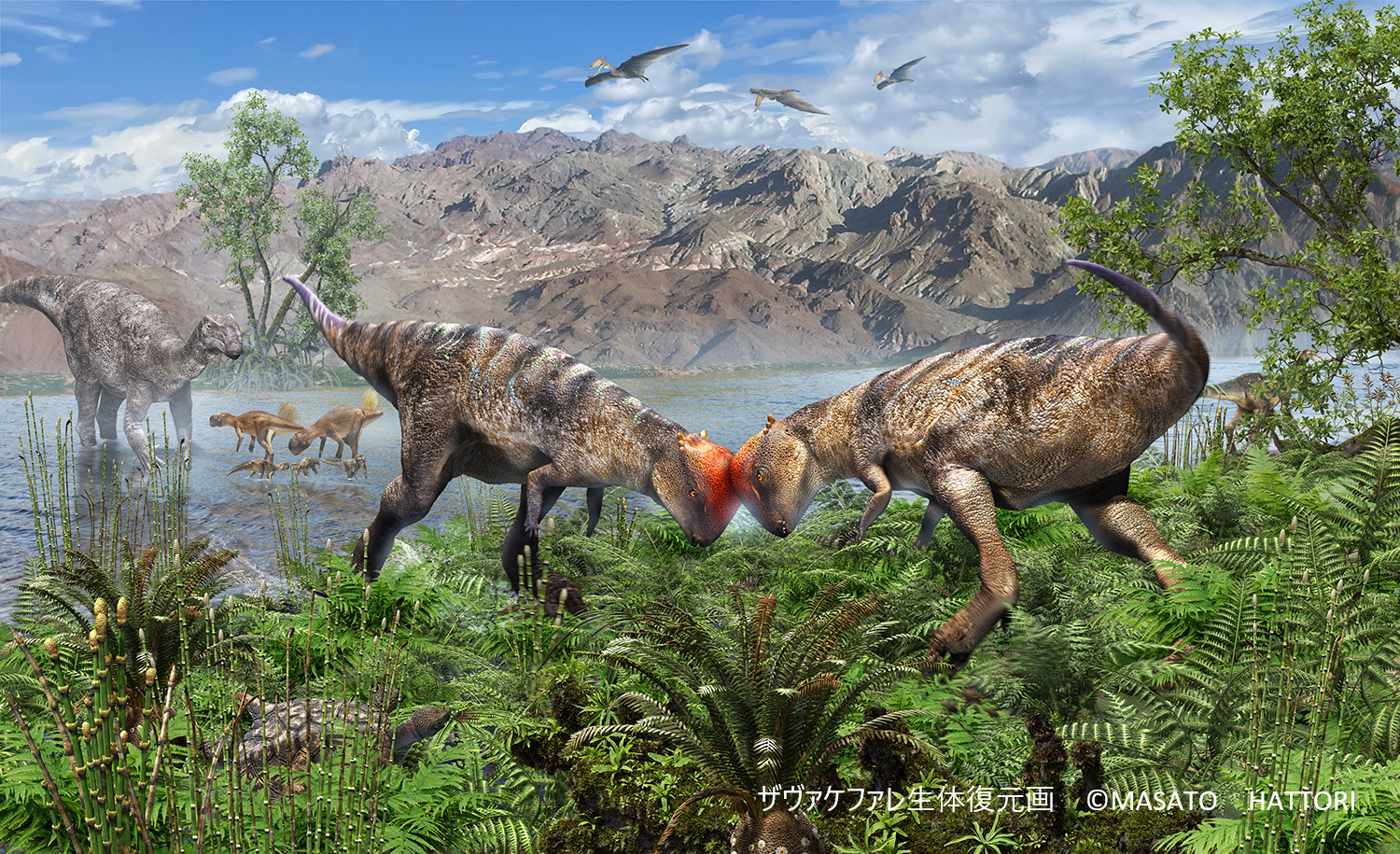「大恐竜展 新発見の堅頭竜類ザヴァケファレ」開催 ～生体復元模型、大恐竜の骨格など展示～